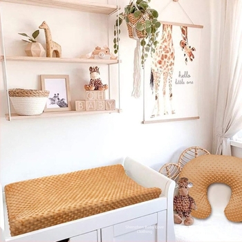 Възглавница за кърмене Crossborder Baby Doudou Velvet, масичка за повиване, калъф за бебе, комплект от 2 части, сваляем и перещ се платнен калъф