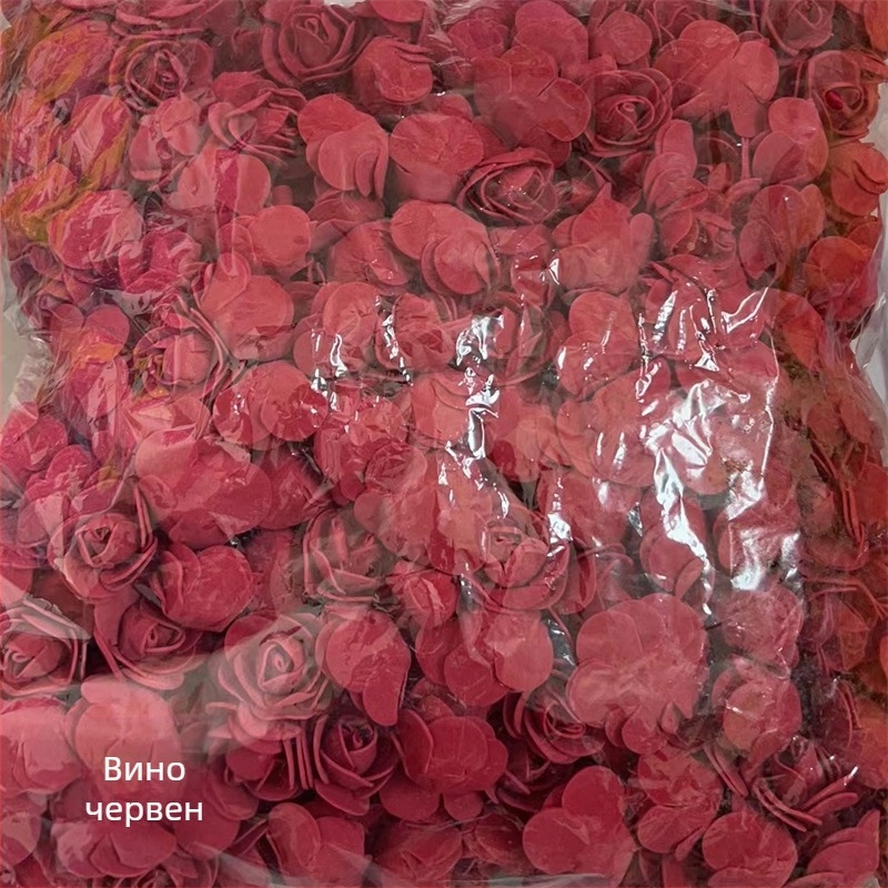 Симулация на розова глава 3.5 Фалшива цветна глава от PE пяна Цветна глава Симулация на розов цвят Роза мечка Вечно цвете