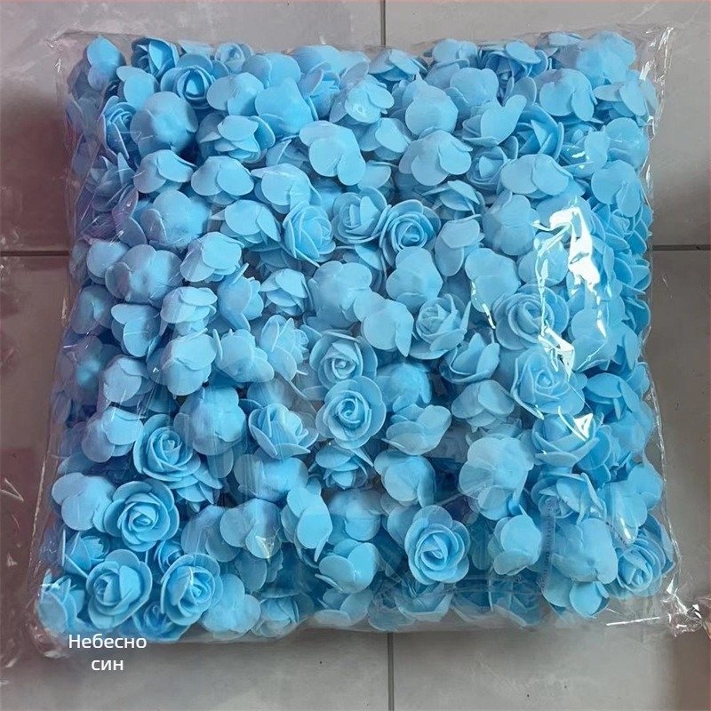 Симулация на розова глава 3.5 Фалшива цветна глава от PE пяна Цветна глава Симулация на розов цвят Роза мечка Вечно цвете