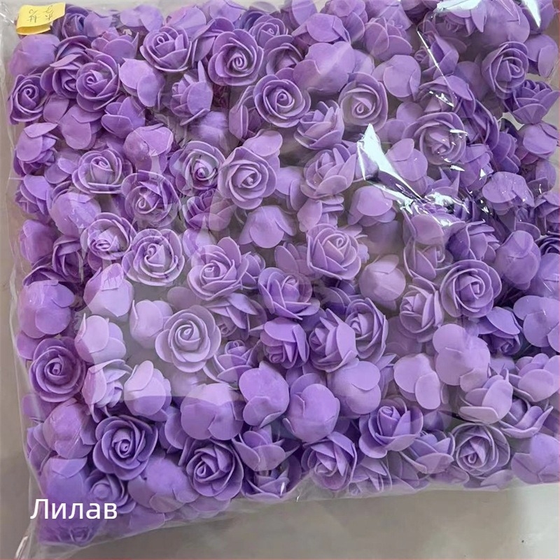 Симулация на розова глава 3.5 Фалшива цветна глава от PE пяна Цветна глава Симулация на розов цвят Роза мечка Вечно цвете