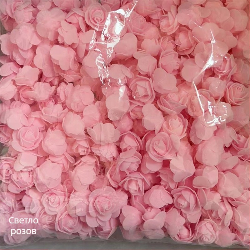 Симулация на розова глава 3.5 Фалшива цветна глава от PE пяна Цветна глава Симулация на розов цвят Роза мечка Вечно цвете