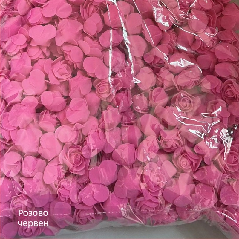 Симулация на розова глава 3.5 Фалшива цветна глава от PE пяна Цветна глава Симулация на розов цвят Роза мечка Вечно цвете