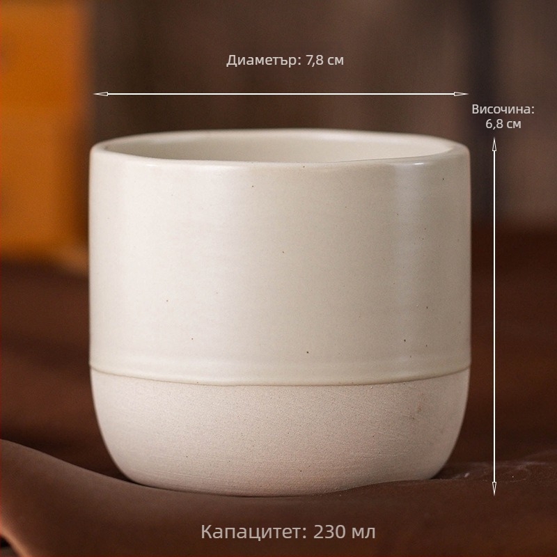 Чаша за еспресо от каменинен керамичен материал от Близкия изток, цветна керамична чаша за кунг-фу майстор с FCM откриване, може да бъде изпратена от име