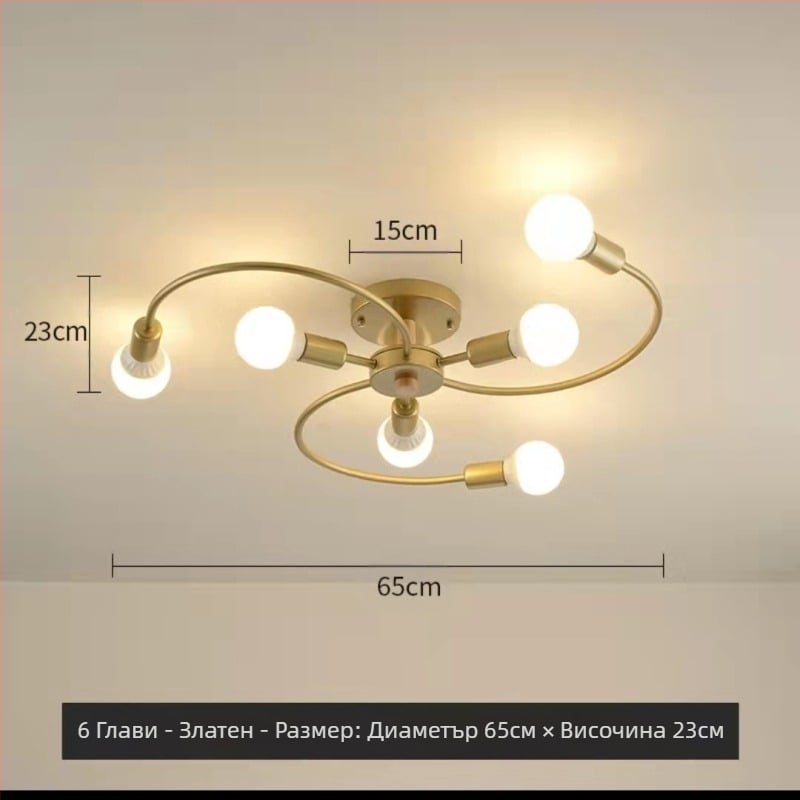 Модерен скандинавски прост креативен топъл интернет знаменитост популярен главна спалня бар пътека хол трапезария нов таванна лампа