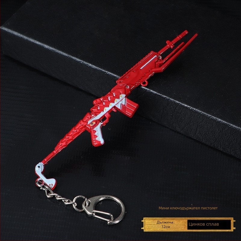 Heping elite toy New M416 skin alloy пилешки пистолет модел периферен ключодържател 12 см