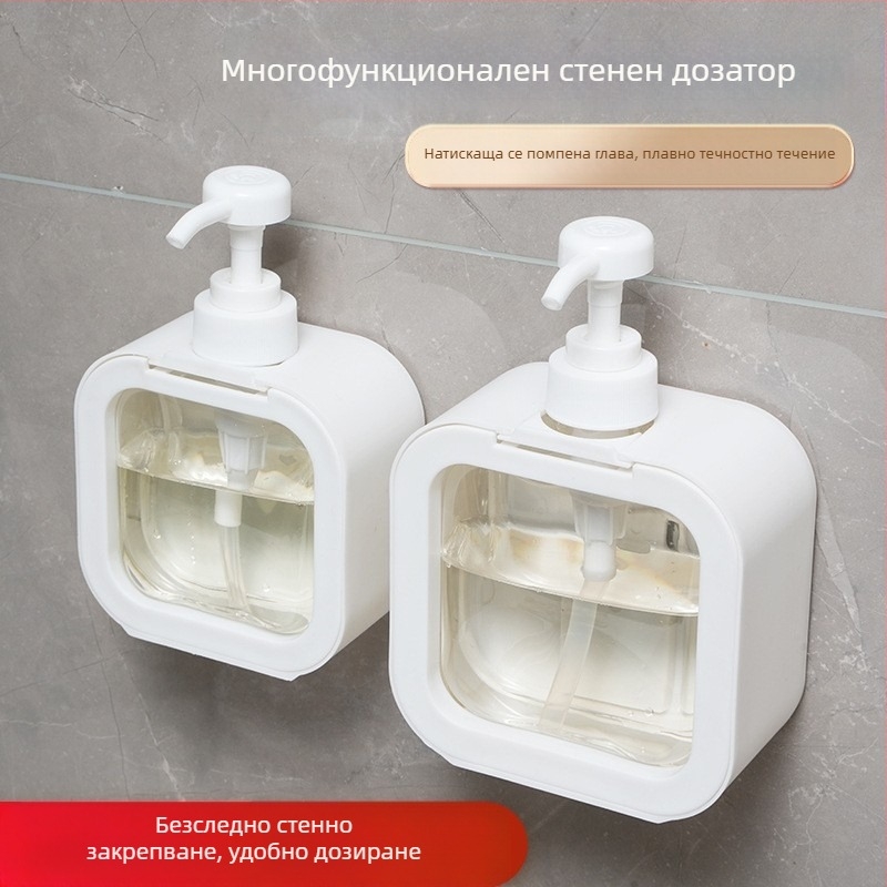 Стенен пресов душ гел прах за пране бутилка балсам празна бутилка голям капацитет преносим пластмасов