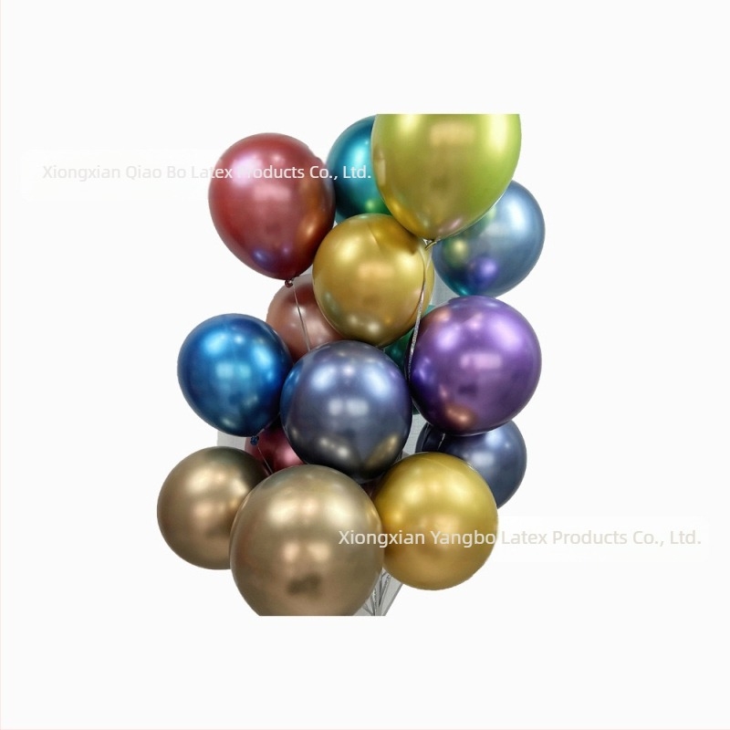 Балон 18 инча 10 г удебелен празничен сватбен парти консуматив метален матов перлен макарон латексов балон