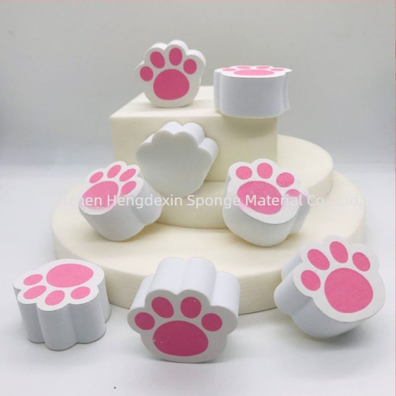 Розова гъба за огледало с котешки нокът, стъклена огледална плочка, магическа кърпичка за баня, почистваща кърпичка за умивалник, адсорбция