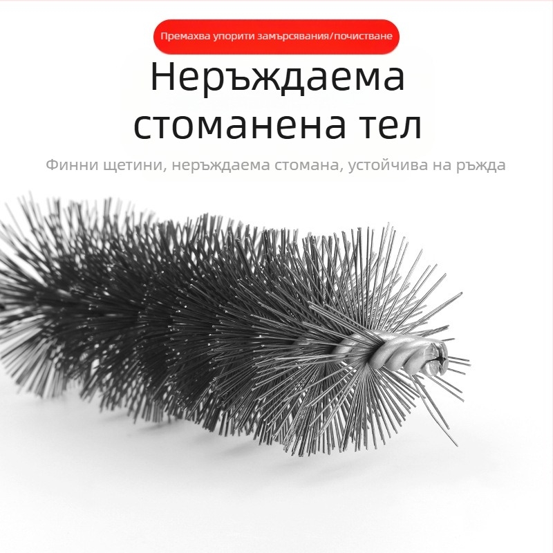 Електрическа четка за тръби, телена четка, глава, почистване на вътрешни отвори на тръби, премахване на ръжда, почистване на мустаци от неръждаема стомана, индустриална четка за почистване