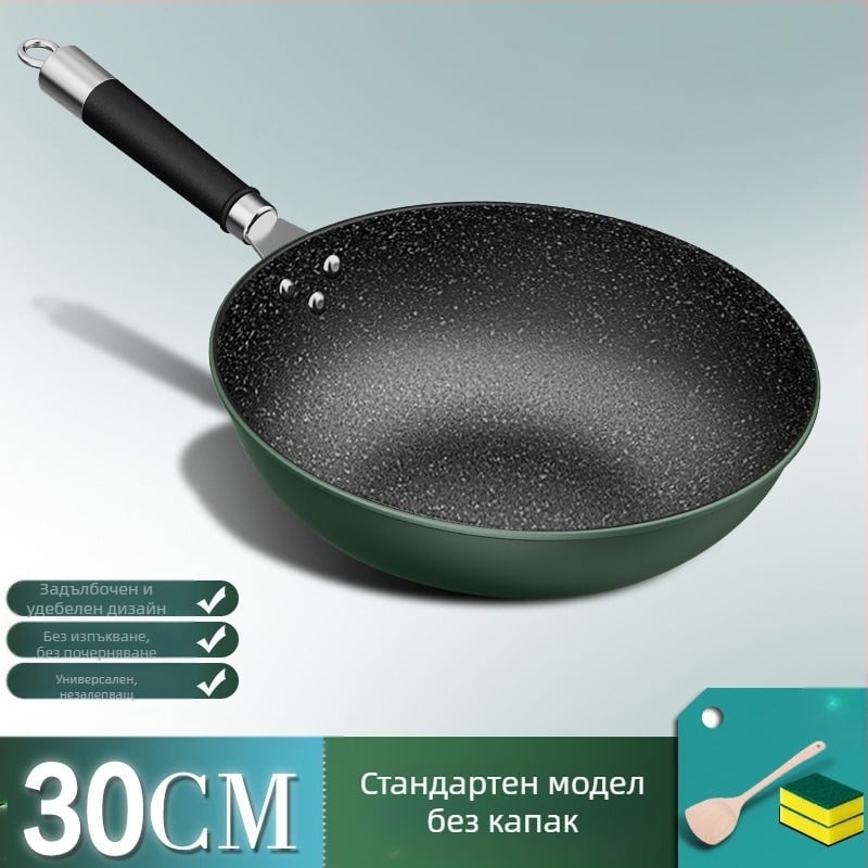 Фабрика Директни продажби домакински maifan каменен параход уок домакински плосък незалепващ тиган печка универсална неплъзгаща се дръжка на едро