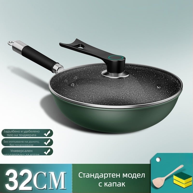 Фабрика Директни продажби домакински maifan каменен параход уок домакински плосък незалепващ тиган печка универсална неплъзгаща се дръжка на едро