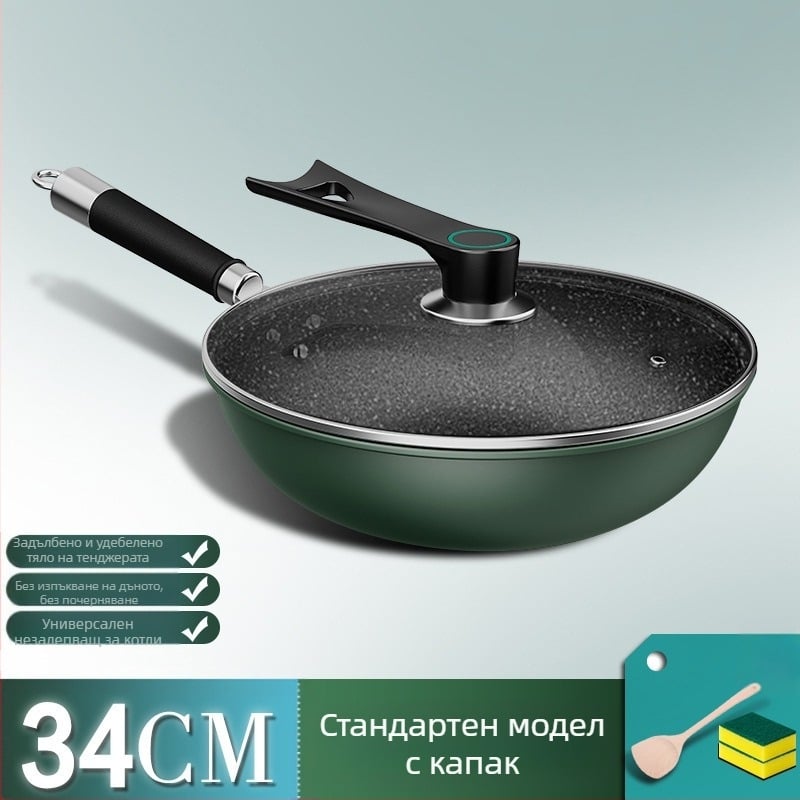 Фабрика Директни продажби домакински maifan каменен параход уок домакински плосък незалепващ тиган печка универсална неплъзгаща се дръжка на едро