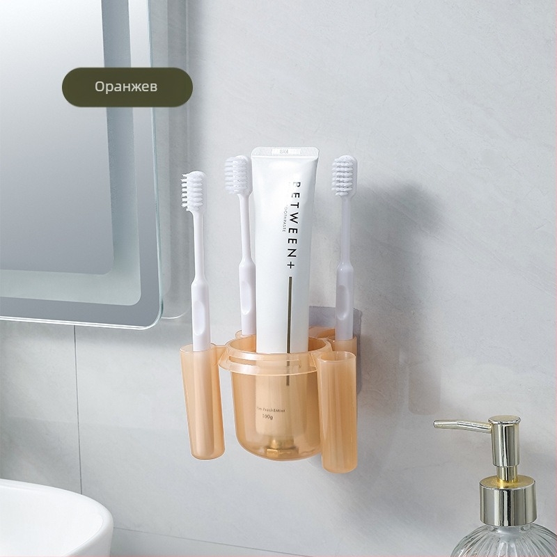 Висококачествена стойка за съхранение на четки за зъби за тоалетна чиния без перфоратор, маса за пране в банята, организираща артефакти, стойка за паста за зъби