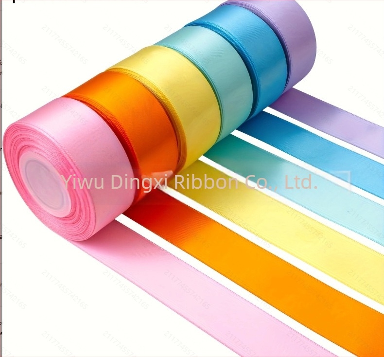 Трансграничен костюм, двустранна дебела полиестерна панделка, букет, подаръчна кутия, опаковъчна панделка, ръчно изработена, DIY, аксесоари за коса, материал Sade