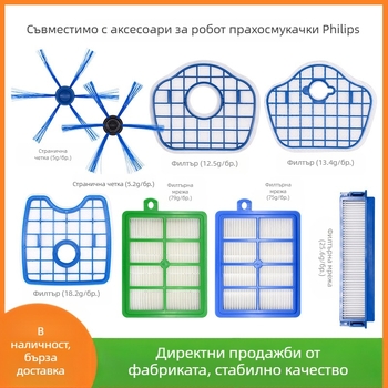 Подходящ за аксесоари за робот за метене Philips с филтър за странична четка/FC8710/FC8810/FC8772