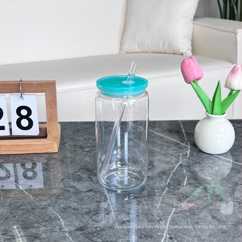 2024 Експлозивна пластмасова вендуза от 16 унции, екологична акрилна желеобразна чаша Mason, пластмасова чаша на едро