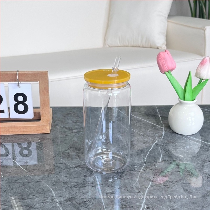 2024 Експлозивна пластмасова вендуза от 16 унции, екологична акрилна желеобразна чаша Mason, пластмасова чаша на едро