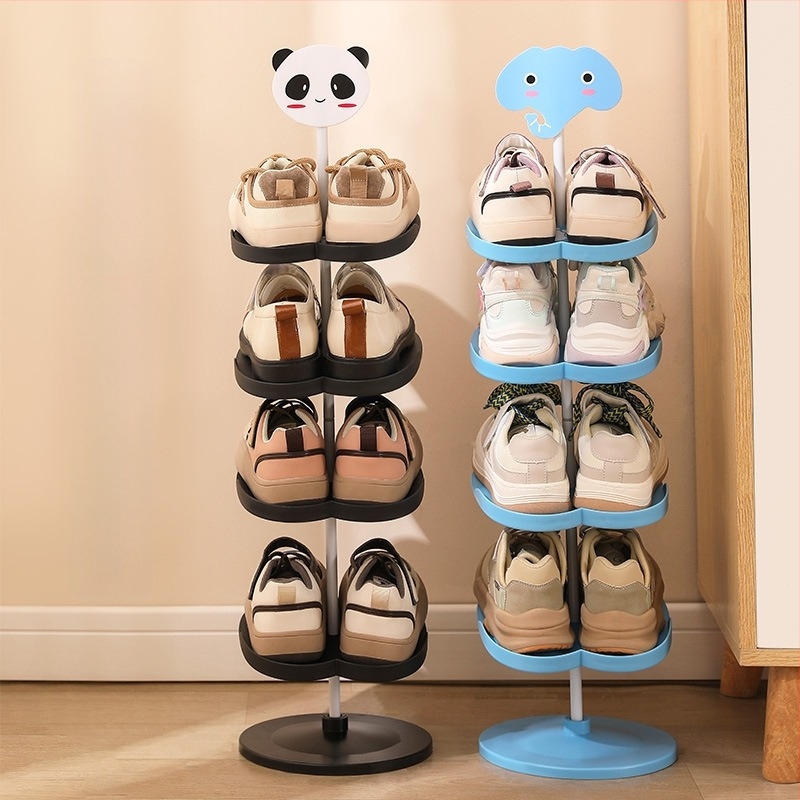 Детска поставка за обувки, малка, анимационна, домакинска поставка за съхранение на бебешки обувки, в японски стил, спестяваща място, детска креативна...