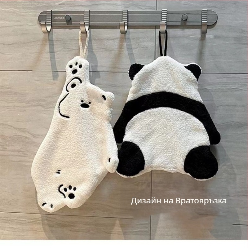 Кърпа за ръце с полярна мечка, панда, висяща, абсорбираща, тоалетна, абсорбираща, анимационна, сладка, трансгранична