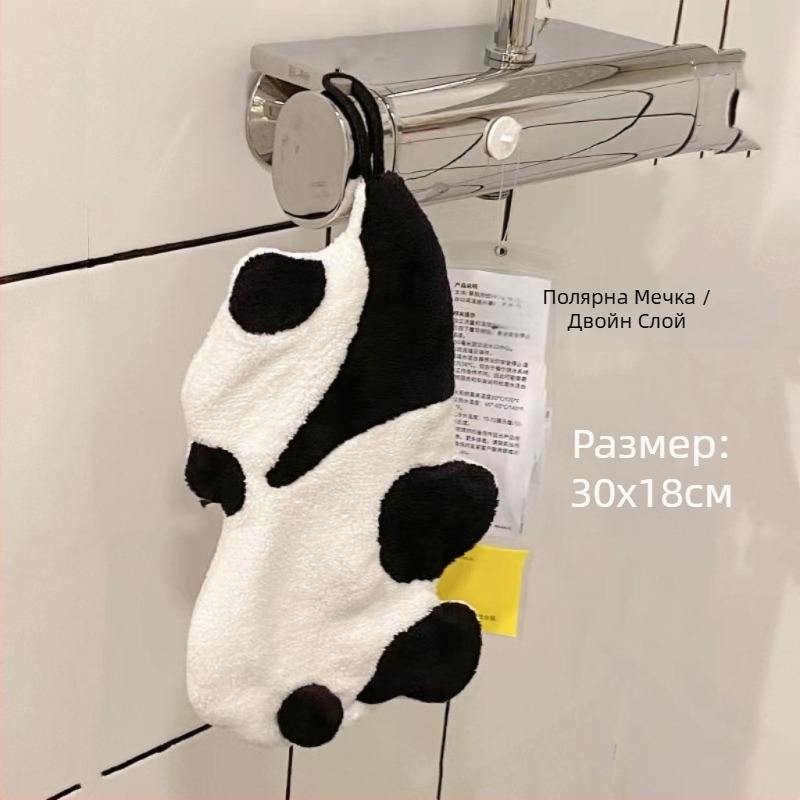Кърпа за ръце с полярна мечка, панда, висяща, абсорбираща, тоалетна, абсорбираща, анимационна, сладка, трансгранична