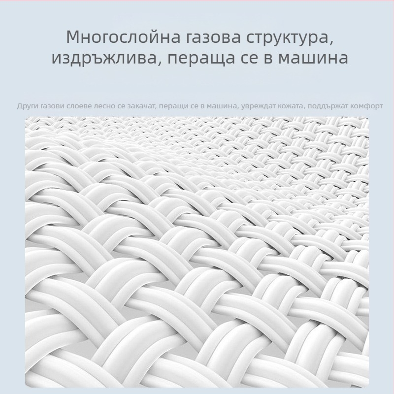 Източник Производител Търговия на едро с трансгранично класическо обикновено памучно марлено одеяло, многослойно кърпано одеяло, одеяло за диван, одеяло за климатик