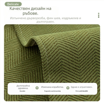 Водоустойчива възглавница за диван с шарка на рибена кост 2024 Нова неплъзгаща се възглавница за всички сезони Универсална противокотешка удебелена калъфка за диван, кърпа