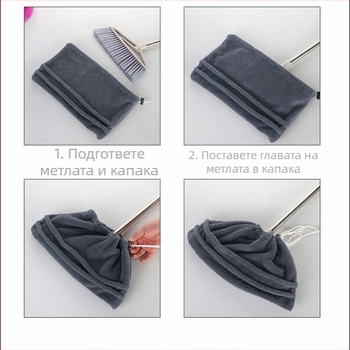 Калъф за метла от коралов филц, сгъстяващ се, супер абсорбиращ моп, еднокомпонентен, многофункционален, резервен калъф за моп за мокро и сухо моп