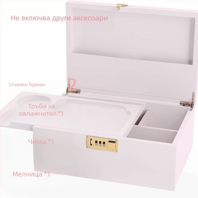 Кутия за съхранение от бамбук, настолна кутия за съхранение на артефакти, кутия за съхранение на домашни почистващи препарати, кухненска щайга, кутия за прибори за хранене