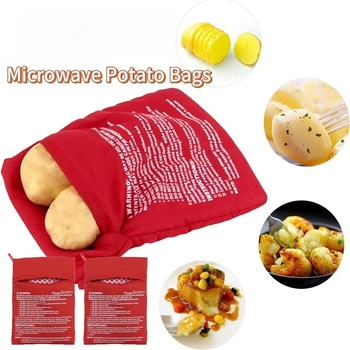 Торбичка за печени сладки картофи в микровълнова фурна, торбичка за картофи, затопляне на царевица, специална торбичка за микровълнова фурна