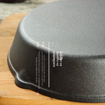 Чугунен тиган за пържоли, комплект от три части без покритие, удебелен незалепващ тиган за газова индукционна печка