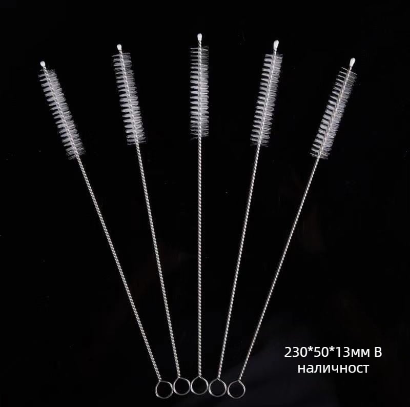 304 неръждаема стомана четка от слама четка за бутилка мляко слама четка за почистване на епруветки спирална мека четка найлонова четка