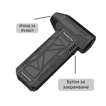 Безстепенен безжичен преносим ръчен сешоар с висока скорост и турбо вентилатор, зареждане с USB, за къмпинг, отстраняване на прах с помощта на горене