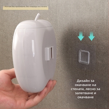 Кутия за съхранение на ябълки, торбичка за съхранение на свежи продукти без перфоратор, кутия за съхранение на стена, комплект пластмасови опаковки за хранителни цели