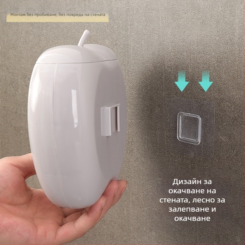 Кутия за съхранение на ябълки, торбичка за съхранение на свежи продукти без перфоратор, кутия за съхранение на стена, комплект пластмасови опаковки за хранителни цели