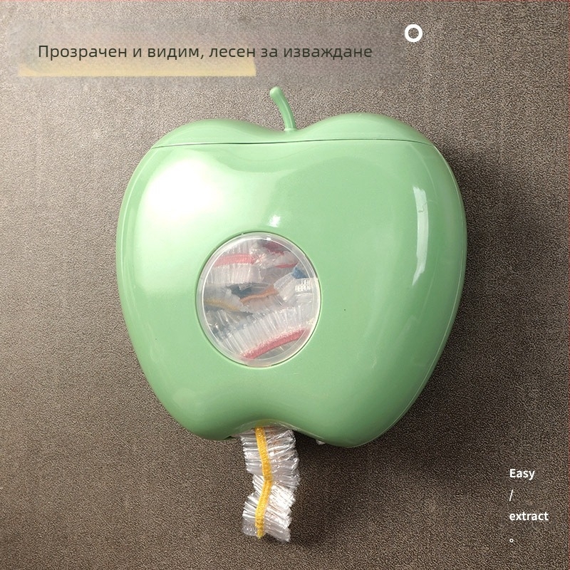 Кутия за съхранение на ябълки, торбичка за съхранение на свежи продукти без перфоратор, кутия за съхранение на стена, комплект пластмасови опаковки за хранителни цели