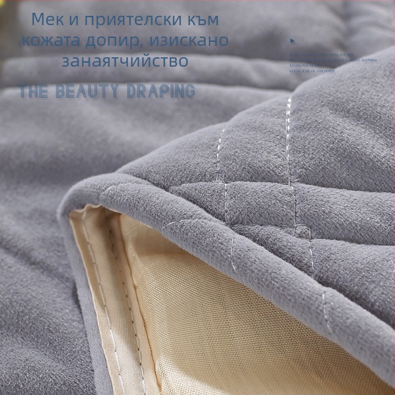 Нощно покривало, едноцветно, жакардово, модерно, минималистично, за спалня, свалящо се и перещо, велурено меко покривало, прахозащитно покривало, персонализиране