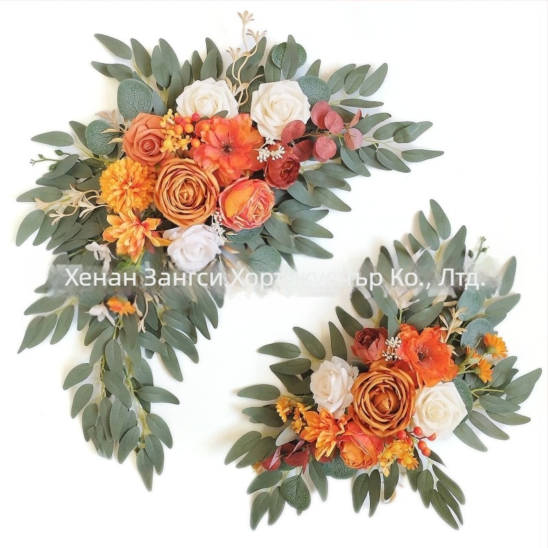 Amazon трансгранична външна търговия етикет изкуствено изкуствено цвете добре дошли цвете за преграда сватбено тържество украса фабрика на едро