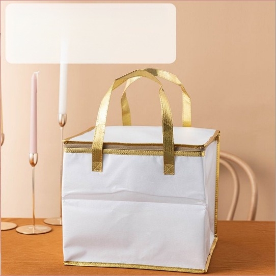 Изолационна торбичка за торта, специална хладилна торбичка за вкъщи, чанта, удебелена нетъкана торбичка за доставка от алуминиево фолио, малки и големи опаковки