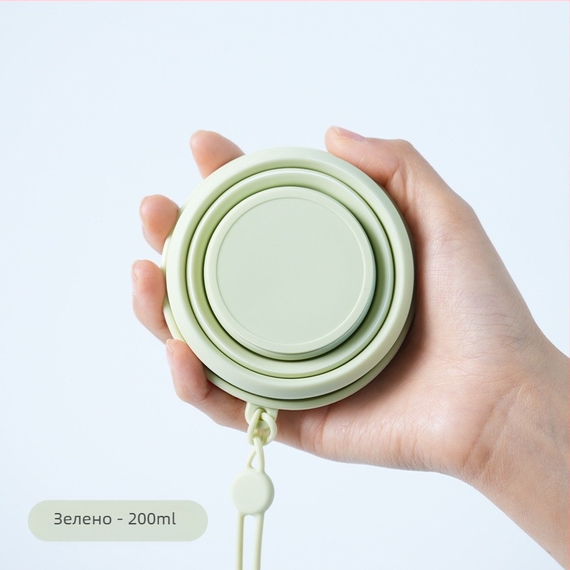 Преносима сгъваема чаша за вода, преносима компресионна чаша за уста, силиконова чаша за пътуване, къмпинг, сгъваема чаша за зъби, хранителен клас