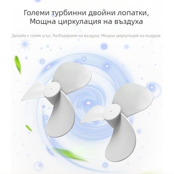 Въздушен охладител за домакинство с двоен вентилатор, атомизиране, овлажняване, двойно предназначение, студен вентилатор, настолен студентски общежитие, хладилник, малък студен вентилатор