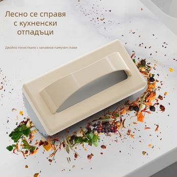 Патентована домакинска мини моп за настолни компютри, силно абсорбираща вода, почистваща кухненска гъба за дезинфекция, почистваща кърпичка, ръчна абсорбираща памук