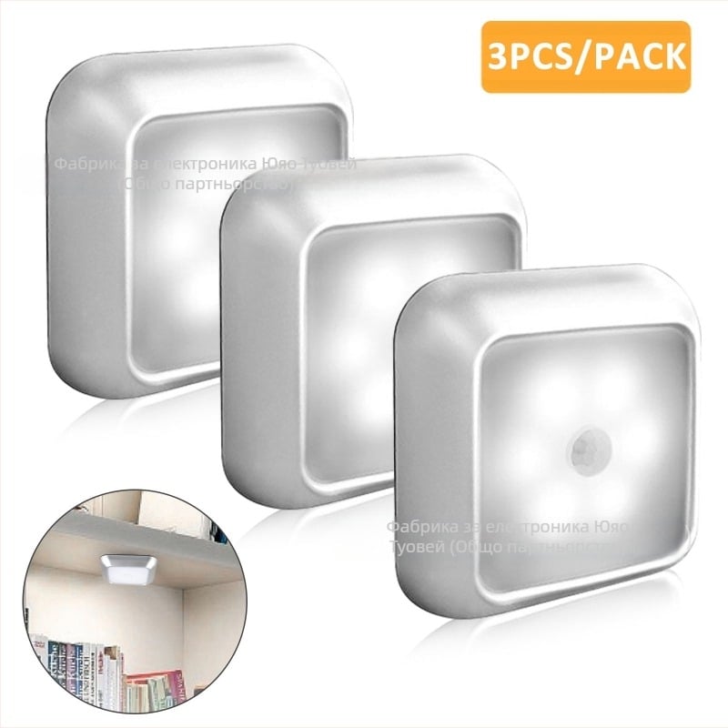 Креативна патентна нощна лампа, магнитна инфрачервена индукционна светлина за човешкото тяло, нова странна стъпаловидна безопасност в коридора, интелигентна индукционна светлина