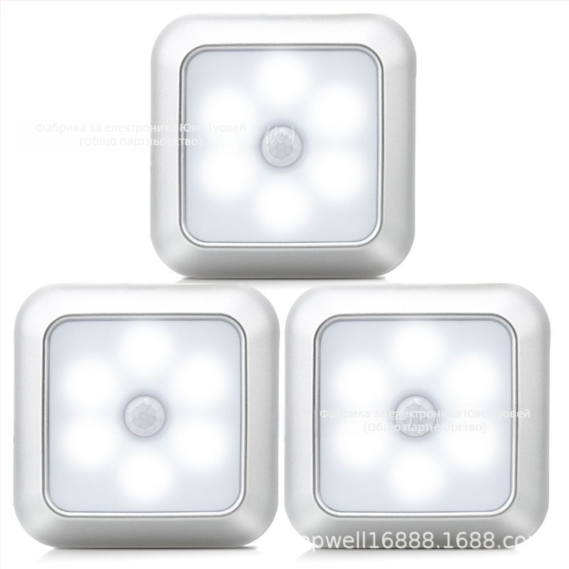 Креативна патентна нощна лампа, магнитна инфрачервена индукционна светлина за човешкото тяло, нова странна стъпаловидна безопасност в коридора, интелигентна индукционна светлина