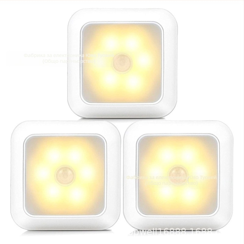 Креативна патентна нощна лампа, магнитна инфрачервена индукционна светлина за човешкото тяло, нова странна стъпаловидна безопасност в коридора, интелигентна индукционна светлина