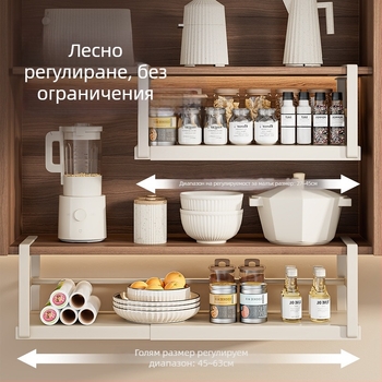 Прибиращ се кухненски шкаф за съхранение на подправки, шкаф за артефакти, многослоен висящ шкаф за кошници, висящ шкаф, висящ рафт