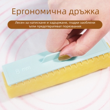 Линийка за измерване на бисквитки, Резачка за бисквити, Контролер за рула за торта, Домакински линийка за печене с дебело рязане, Инструмент за дебело рязане