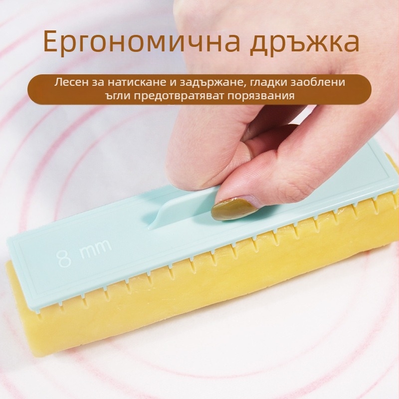 Линийка за измерване на бисквитки, Резачка за бисквити, Контролер за рула за торта, Домакински линийка за печене с дебело рязане, Инструмент за дебело рязане