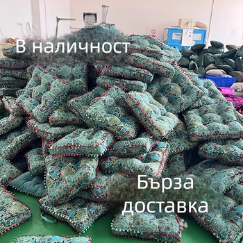 Amazon Lazy Floor Futon от памук и ленен плат Tatami Mat Голяма кръгла възглавница Удебелена квадратна възглавница за стол