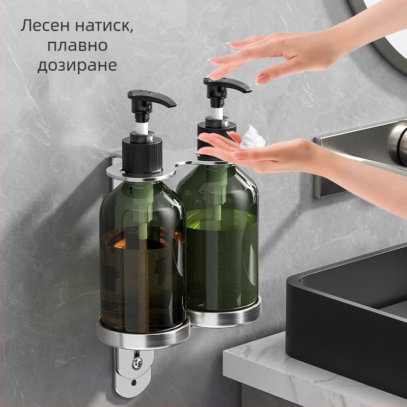 304 дозатор за сапун от неръждаема стомана, неперфориран хотелски тоалетен душ гел, дезинфектант за ръце, преса за трансграничен износ