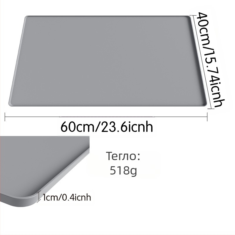 Нова подложка за кафе, подложка за сушене на купи, неплъзгаща се подложка за бар, силиконова подложка за кухненска маса, подложка за хранене, която не се мие